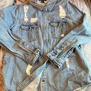 ripped jean jacket